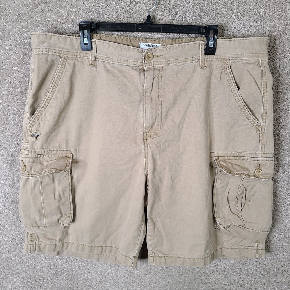 Levis Shorts Mens 40 Beige Cargo Khaki Gold Signature Utility Outdoor Distressed